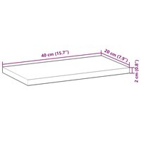 Wandschappen 3 st zwevend olieafwerking 40x20x2 cm acaciahout
