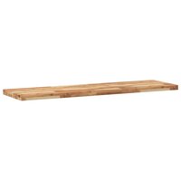 Wandschappen 4 st zwevend olieafwerking 120x40x4 cm acaciahout