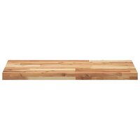 Wandschappen 4 st zwevend olieafwerking 120x40x4 cm acaciahout