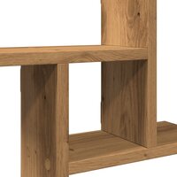 Wandschappen 2 st 50x12x50 cm bewerkt hout artisanaal eiken