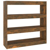 Boekenkast/kamerscherm 100x30x103 cm gerookt eikenkleur