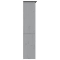 Boekenkast 5-laags BODO 82x40x173 cm massief grenenhout grijs