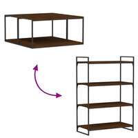 Wandschappen 4 st 80x40x1,5 cm bewerkt hout bruin eikenkleur