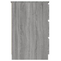 Bureau 140x50x77 cm bewerkt hout grijs sonoma eikenkleurig