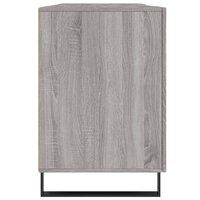 Bureau 140x50x75 cm bewerkt hout grijs sonoma eikenkleurig