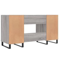 Bureau 140x50x75 cm bewerkt hout grijs sonoma eikenkleurig