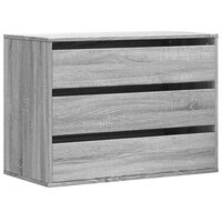 Ladekast 80x41x58 cm bewerkt hout grijs sonoma eikenkleurig