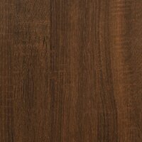 Hoge kast 34,5x34x180 cm bewerkt hout bruin eikenkleur