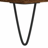 Hoge kast 69,5x34x180 cm bewerkt hout bruin eikenkleur