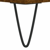 Hoge kast 69,5x34x180 cm bewerkt hout gerookt eikenkleurig
