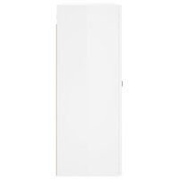 Wandkast 69,5x34x90 cm bewerkt hout hoogglans wit