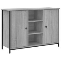 Dressoir 100x35x70 cm bewerkt hout grijs sonoma