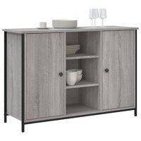 Dressoir 100x35x70 cm bewerkt hout grijs sonoma