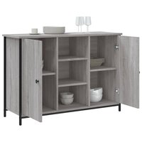 Dressoir 100x35x70 cm bewerkt hout grijs sonoma