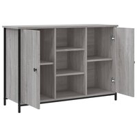 Dressoir 100x35x70 cm bewerkt hout grijs sonoma