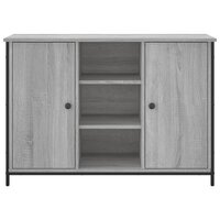 Dressoir 100x35x70 cm bewerkt hout grijs sonoma