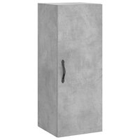 Wandkast 34,5x34x90 cm bewerkt hout betongrijs