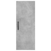 Wandkast 34,5x34x90 cm bewerkt hout betongrijs