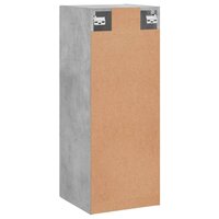 Wandkast 34,5x34x90 cm bewerkt hout betongrijs