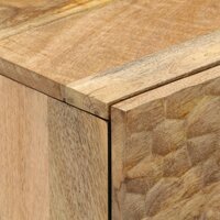 Bijzetkasten 2 st 60x33x75 cm massief mangohout