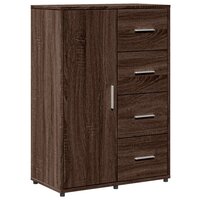 Dressoir 60x31x84 cm bewerkt hout bruin eikenkleur
