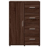 Dressoir 60x31x84 cm bewerkt hout bruin eikenkleur
