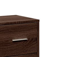 Dressoir 60x31x84 cm bewerkt hout bruin eikenkleur