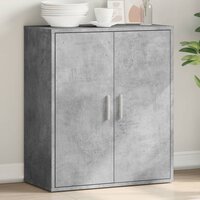 Dressoir 79x38x80 cm bewerkt hout betongrijs