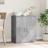 Dressoir 79x38x80 cm bewerkt hout betongrijs