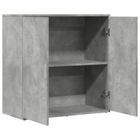 Dressoir 79x38x80 cm bewerkt hout betongrijs