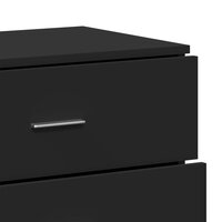 Dressoirs 3 st bewerkt hout zwart