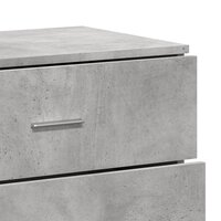 Dressoirs 3 st bewerkt hout betongrijs