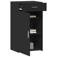 Dressoir 50x42,5x93 cm bewerkt hout zwart