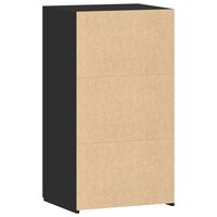Dressoir 50x42,5x93 cm bewerkt hout zwart