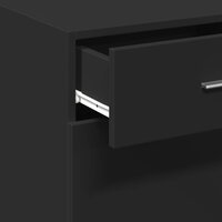 Dressoir 50x42,5x93 cm bewerkt hout zwart