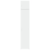 Opbergkast smal 40x42,5x225 cm bewerkt hout wit