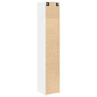 Opbergkast smal 40x42,5x225 cm bewerkt hout wit