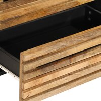 Dressoirs 3 st 60x34x75 cm massief ruw mangohout