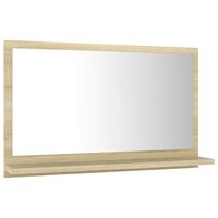 Badkamerspiegel 60x10,5x37 cm bewerkt hout sonoma eikenkleurig