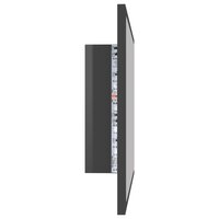 Badkamerspiegel LED 60x8,5x37 cm acryl hoogglans grijs