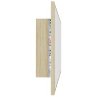 Badkamerspiegel LED 100x8,5x37 cm acryl sonoma eikenkleurig