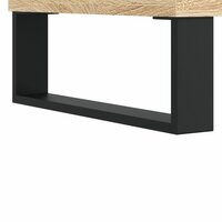Badkamerkast 30x30x100 cm bewerkt hout sonoma eikenkleurig