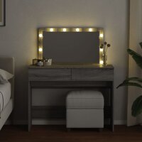 Kaptafel met LED-verlichting 100x40x120 cm grijs sonoma