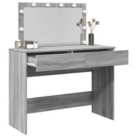 Kaptafel met LED-verlichting 100x40x120 cm grijs sonoma