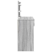 Kaptafel met LED-verlichting 100x40x120 cm grijs sonoma