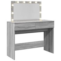 Kaptafel met LED-verlichting 100x40x120 cm grijs sonoma