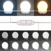Kaptafel met LED-verlichting 100x40x120 cm grijs sonoma