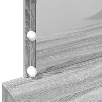 Kaptafel met LED-verlichting 100x40x120 cm grijs sonoma
