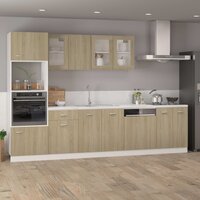 Onderkast 60x46x81,5 cm bewerkt hout sonoma eikenkleurig
