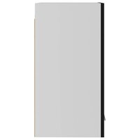 Hangkast 29,5x31x60 cm bewerkt hout zwart